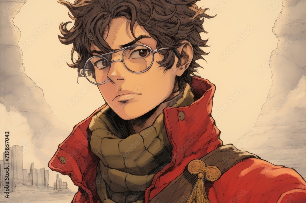 a manga character, evolving in medieval Europe a manga character, evolving in medieval Europe