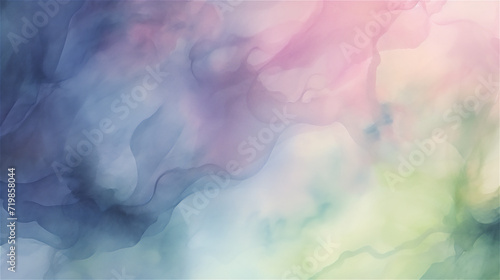 Watercolor Smoke in Pastel : purple gradient background 