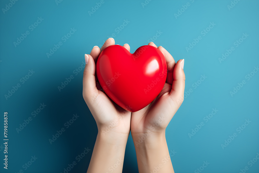 heart in hands healthcare concept heart in hands healthcare concept