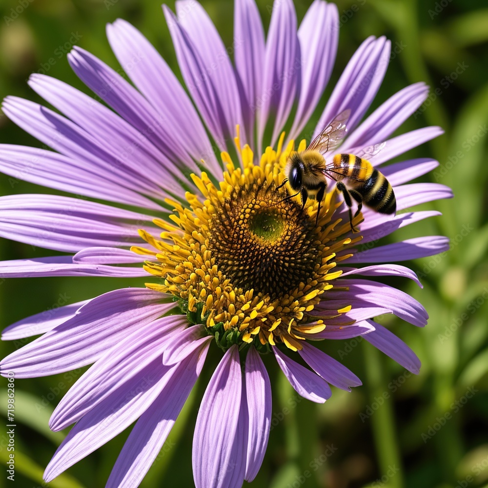 bee on flower bee on flower