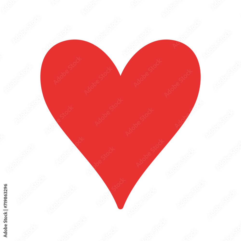 Red Heart icon. Vector illustration in flat style. Valentine day icon. Love icon. Hand drawn heart in doodle style. Love concept. Red Heart icon. Vector illustration in flat style. Valentine day icon. Love icon. Hand drawn heart in doodle style. Love concept.