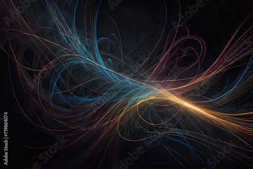 abstract fractal background with space 