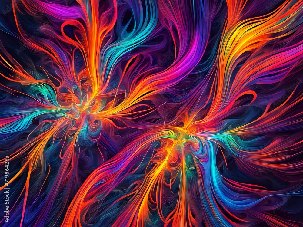 abstract fractal background,colorful background