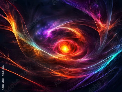 abstract fractal background,colorful wallpaper