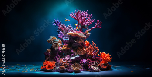 coral reef in the sea  fish in aquarium  coral fish tank High resolution high