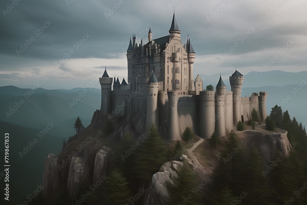  Ethereal Elven Abode: Unveiling the Beauty of a Castle on Cliffs