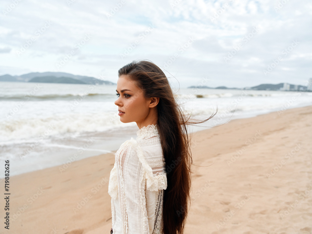 Serene Summer Escape: Windblown Beauty on the Beach Serene Summer Escape: Windblown Beauty on the Beach