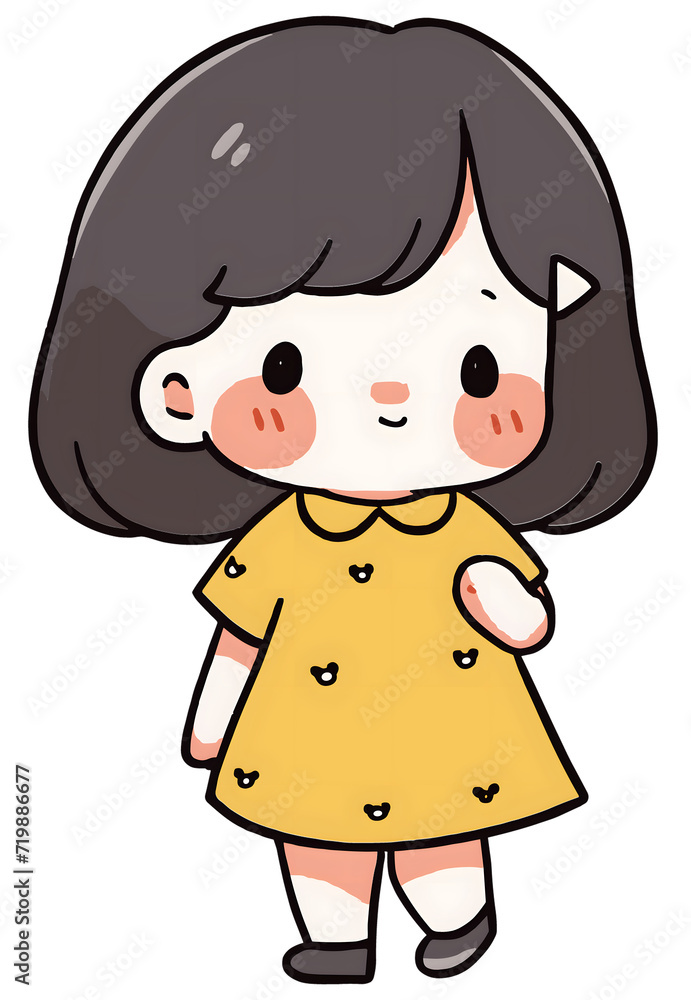 Cute children's illustration boy girl kindergarten student Cartoon decoration Cute children's illustration boy girl kindergarten student Cartoon decoration