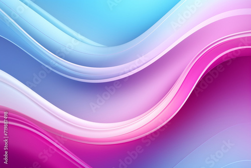 Violet pink and mint abstract neon wave background created with Generative AI