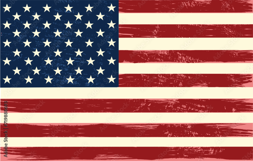 Naklejka premium United States of America flag