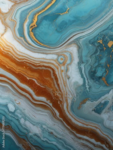 gold turquoise marble 8