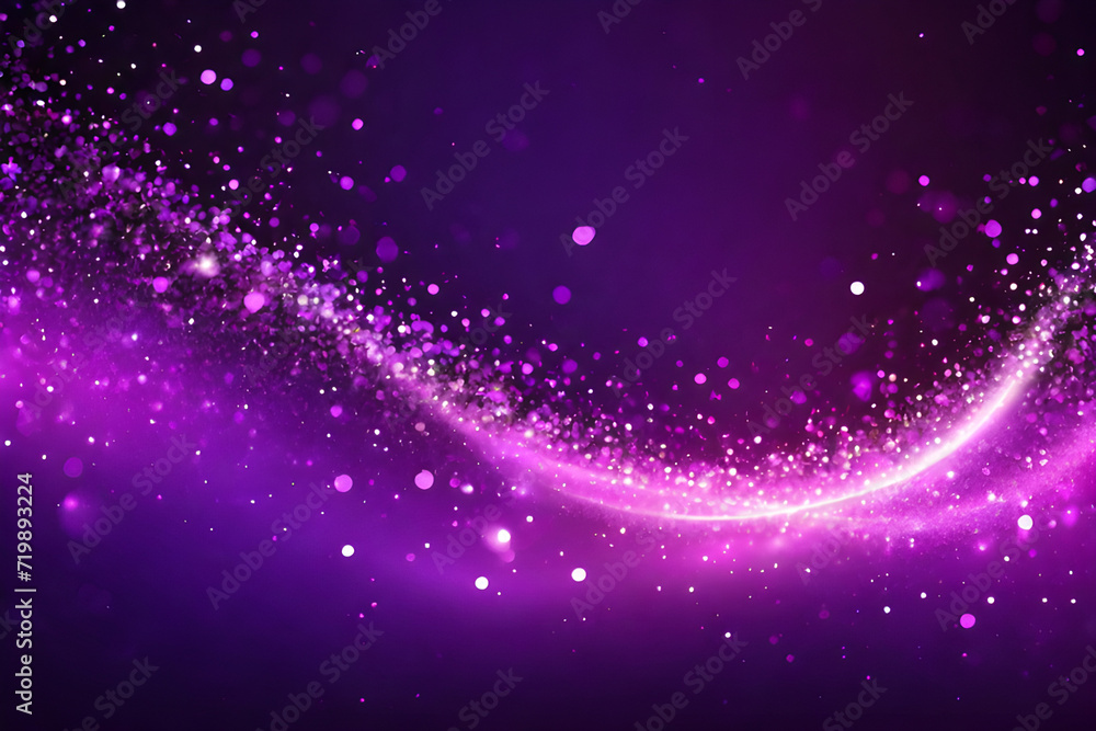 Obraz premium Purple glow particle
