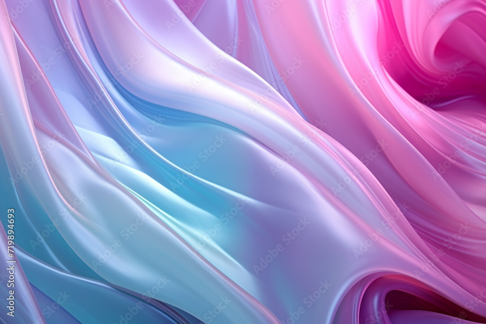Violet pink and mint abstract neon wave background created with Generative AI Violet pink and mint abstract neon wave background created with Generative AI