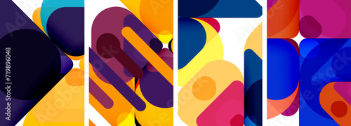 Geometric elements abstract backgrounds for wallpaper, business card, cover, poster, banner, brochure, header, website