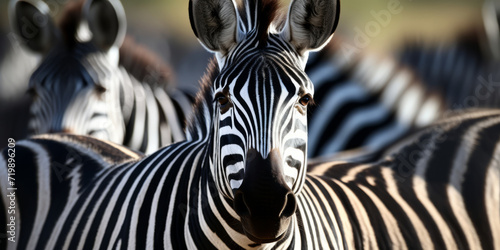  Zebras in the Wild by AI generate.