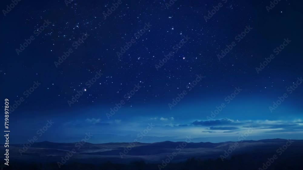 The night sky sprinkled with stars and the red-purple gradient of dawn breaking on the horizon.
The night sky sprinkled with stars and the red-purple gradient of dawn breaking on the horizon.