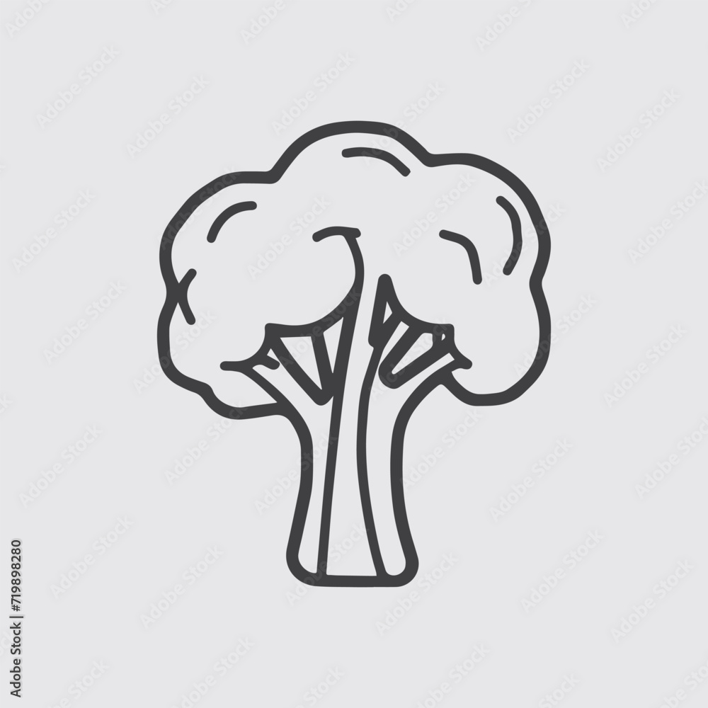 Cartoon Broccoli Black Line White Background Stock Vector kids Coloring Page Hand Drawing broccoli Cartoon Broccoli Black Line White Background Stock Vector kids Coloring Page Hand Drawing broccoli