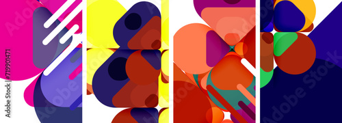 Geometric elements abstract backgrounds for wallpaper, business card, cover, poster, banner, brochure, header, website
