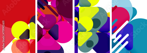 Geometric elements abstract backgrounds for wallpaper, business card, cover, poster, banner, brochure, header, website