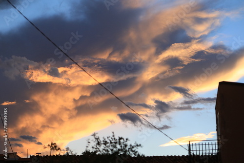 sunset sky clouds