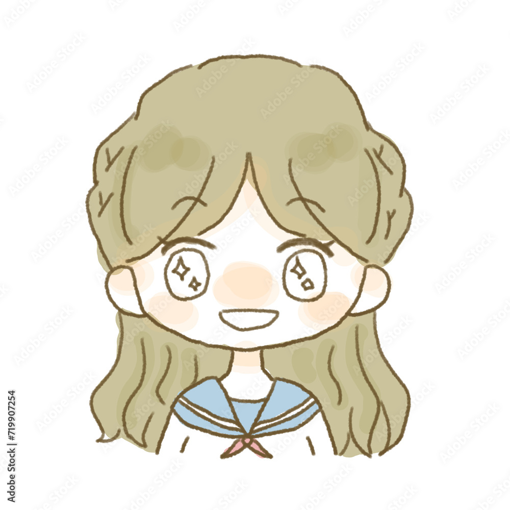 Fototapeta premium 喜ぶ表情を浮かべる女の子