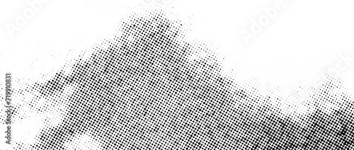 Halftone noise texture. Grunge dirty speckles, spots, dots background. Black white grit sand grain wallpaper. Retro pixel comic textured backdrop. Vector gritty cartoon pop art halftone overlay