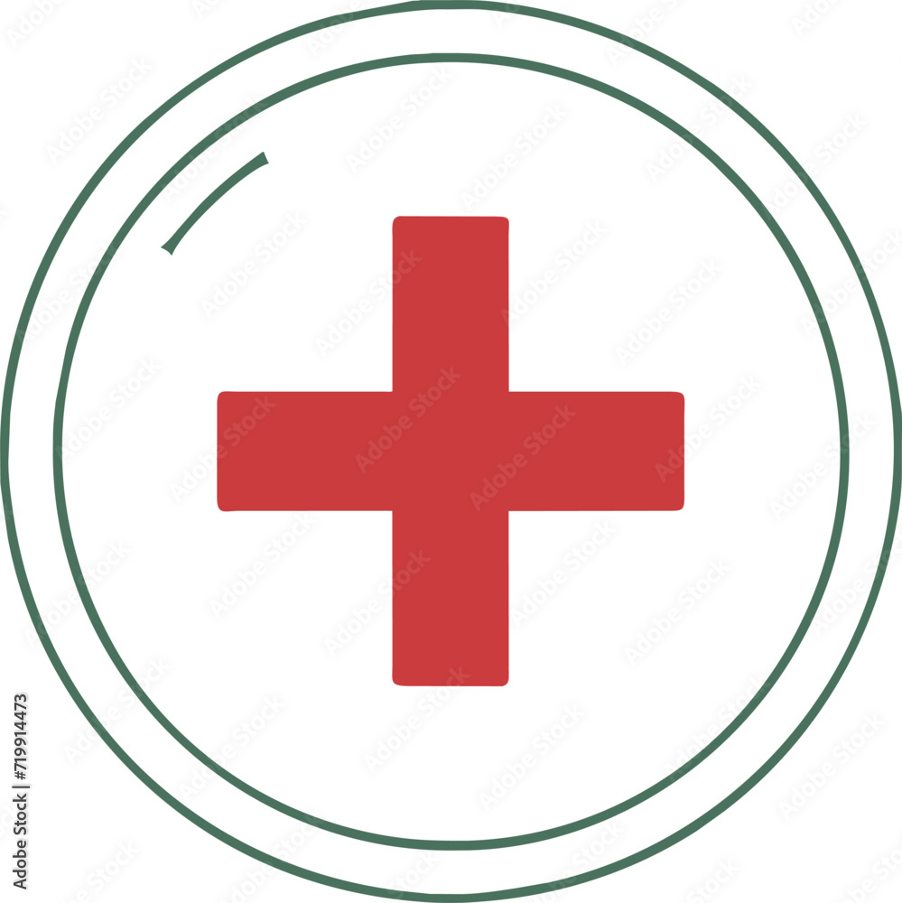 emergency within a circle 512 x 512, icon