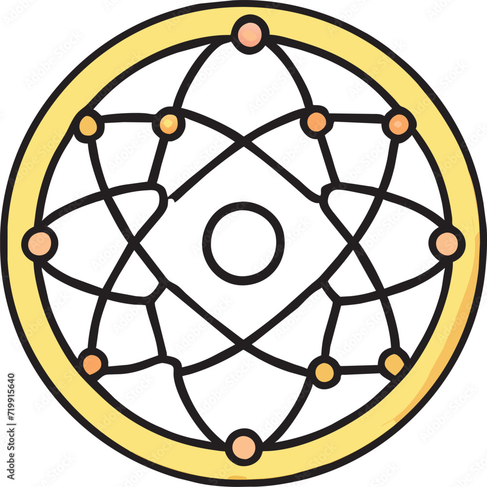 nano molecule of gold, precious metals, icon nano molecule of gold, precious metals, icon