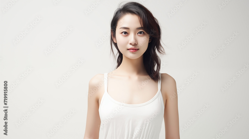 Elegant Serenity: Young Woman with a Gentle Gaze
Elegant Serenity: Young Woman with a Gentle Gaze