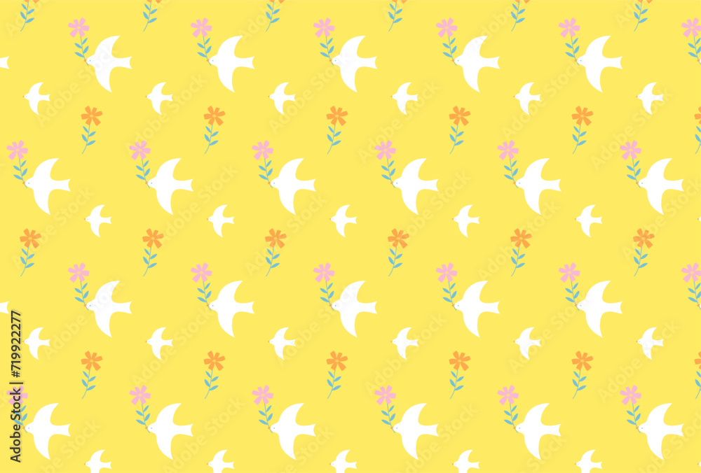 seamless pattern with birds and flowers for banners, cards, flyers, social media wallpapers, etc. seamless pattern with birds and flowers for banners, cards, flyers, social media wallpapers, etc.