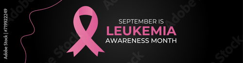 September leukemia awareness month flat vector illustration. A health design for banner, poster, flyer, brochure, card, greeting card, background, web. Protection, healthcare, prevention concept.