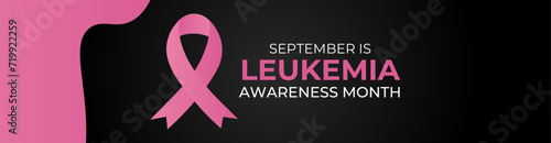September leukemia awareness month flat vector illustration. A health design for banner, poster, flyer, brochure, card, greeting card, background, web. Protection, healthcare, prevention concept.