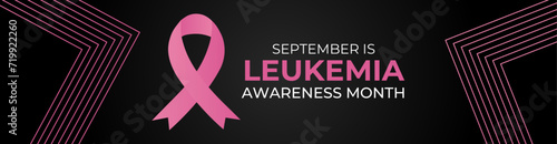 September leukemia awareness month flat vector illustration. A health design for banner, poster, flyer, brochure, card, greeting card, background, web. Protection, healthcare, prevention concept.