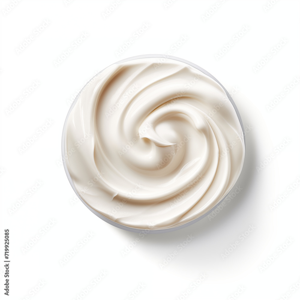 Creamy Texture Close-Up - A White, Smooth. Generative AI. Creamy Texture Close-Up - A White, Smooth. Generative AI.