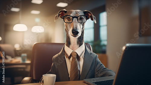Office-Ready Canine Professionals. Generative AI.