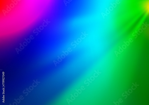 Light Multicolor, Rainbow vector blurred and colored background. Glitter abstract illustration with an elegant design. The template can be used for your brand book.