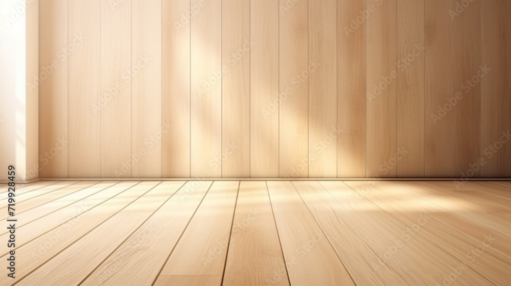 Wood table background texture. Empty space for display product. Parquet floor with Generative Ai. Wood table background texture. Empty space for display product. Parquet floor with Generative Ai.