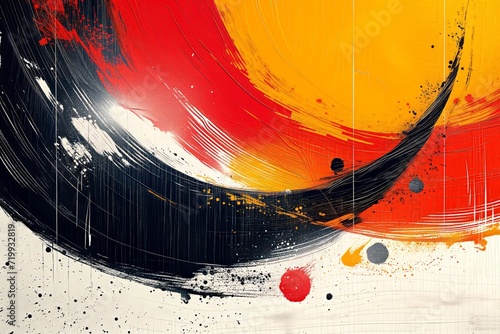 Abstract background with curves and lines.