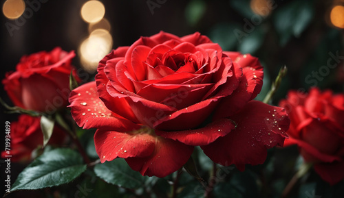 red rose in garden  Valentine s Day Rose Background 