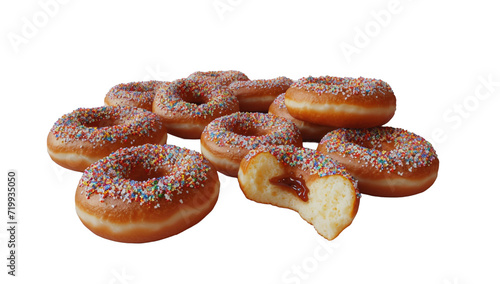 donut isolated ontransparent background