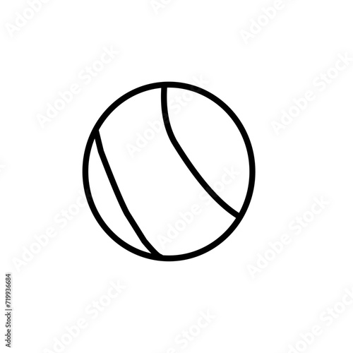 Olahraga Bola Minimal Datar Garis Vektor Ikon Set. Sepak Bola, Sepak Bola, Tenis, Golf, Bowling, Bola Basket, Hoki, Bola Voli, Rugby, Kolam Renang, Baseball, Ping Pong. photo