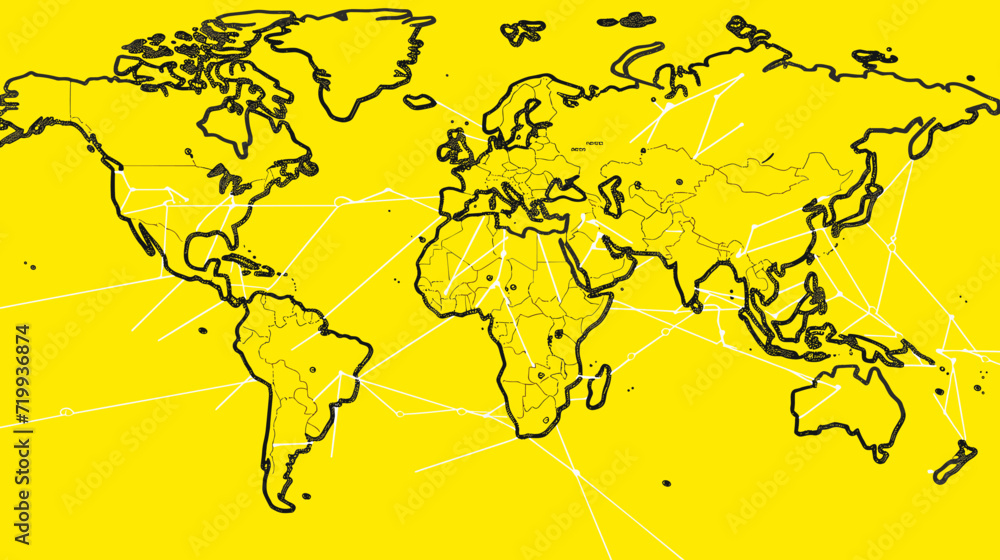 Obraz premium World wide business concept image. Vector illustration.