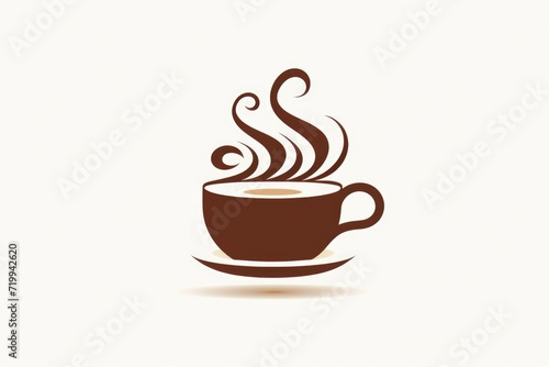 A cup of coffee with steam rising out of it. Perfect for illustrating the comforting and invigorating experience of enjoying a hot beverage.