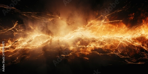 A close-up view of a fire on a black background. Perfect for adding a touch of warmth and intensity to any project