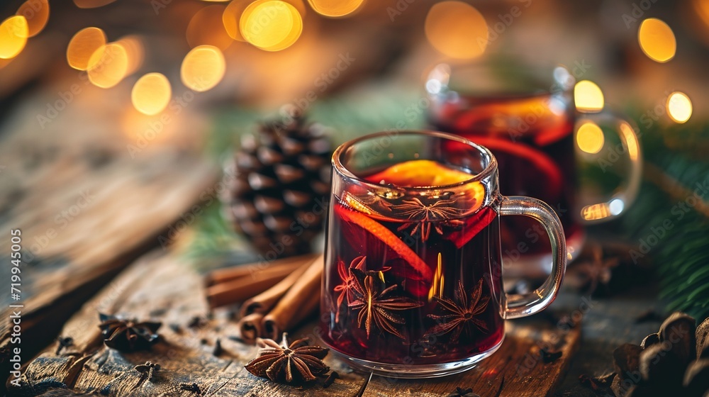 Cup of tea with slice of lemon and herbal leaves aside Cup of tea with slice of lemon and herbal leaves aside