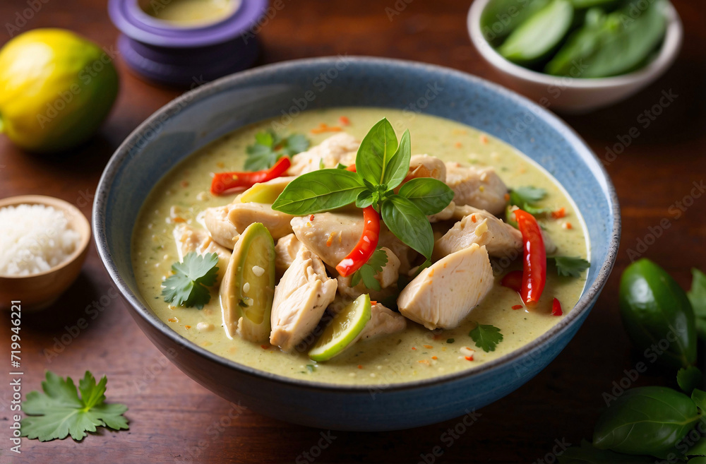 Chicken thai green curry.