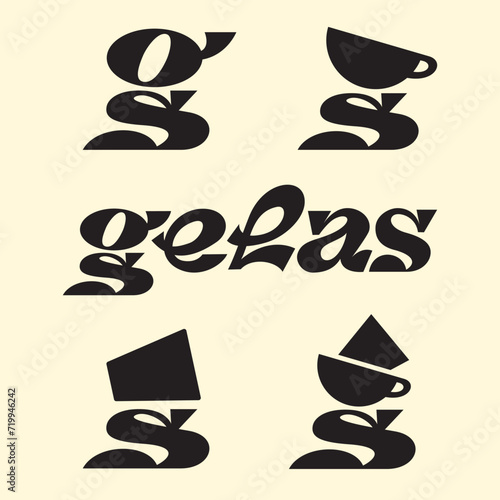 Typography design for coffee cafe