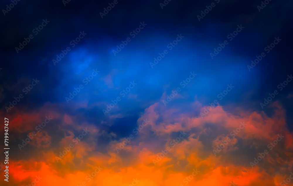 Toned Clouds Background