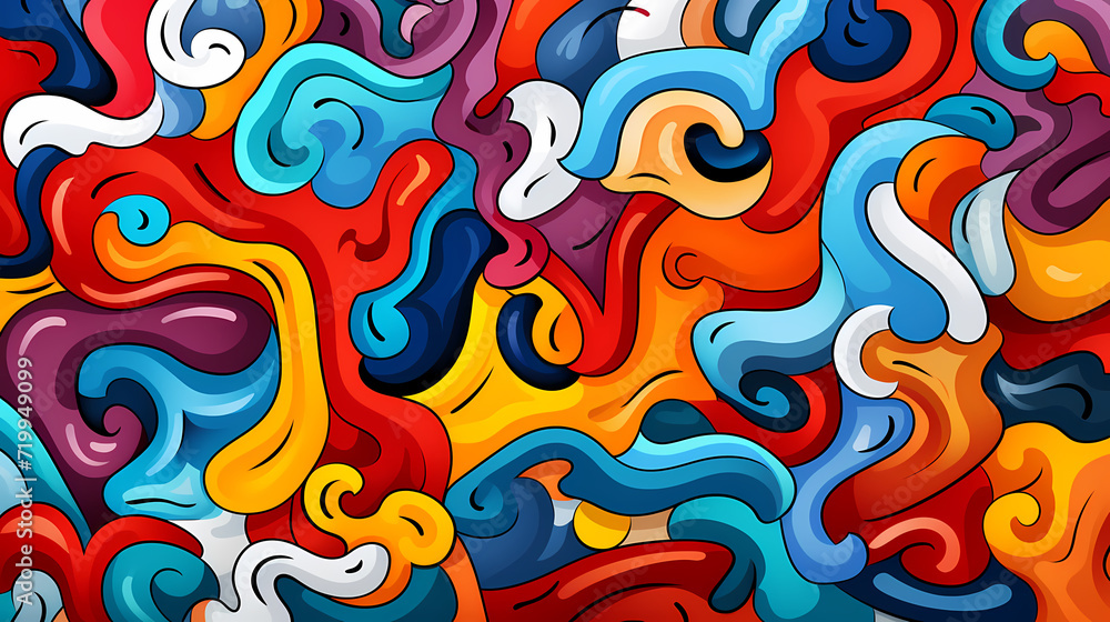 Abstract seamless doodle background, artistic backdrop Abstract seamless doodle background, artistic backdrop