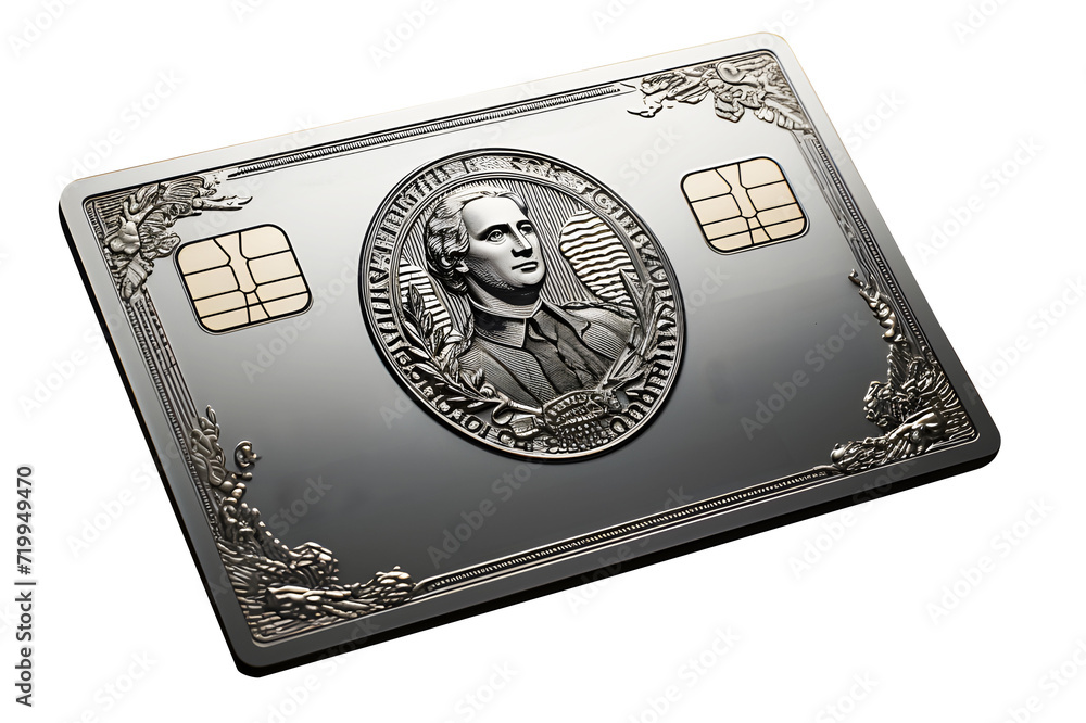 Digital dark black credit card dollar model display isolated on cut out PNG or transparent background. Technology Online credit card payment for purchases from online stores and online shopping. Digital dark black credit card dollar model display isolated on cut out PNG or transparent background. Technology Online credit card payment for purchases from online stores and online shopping.